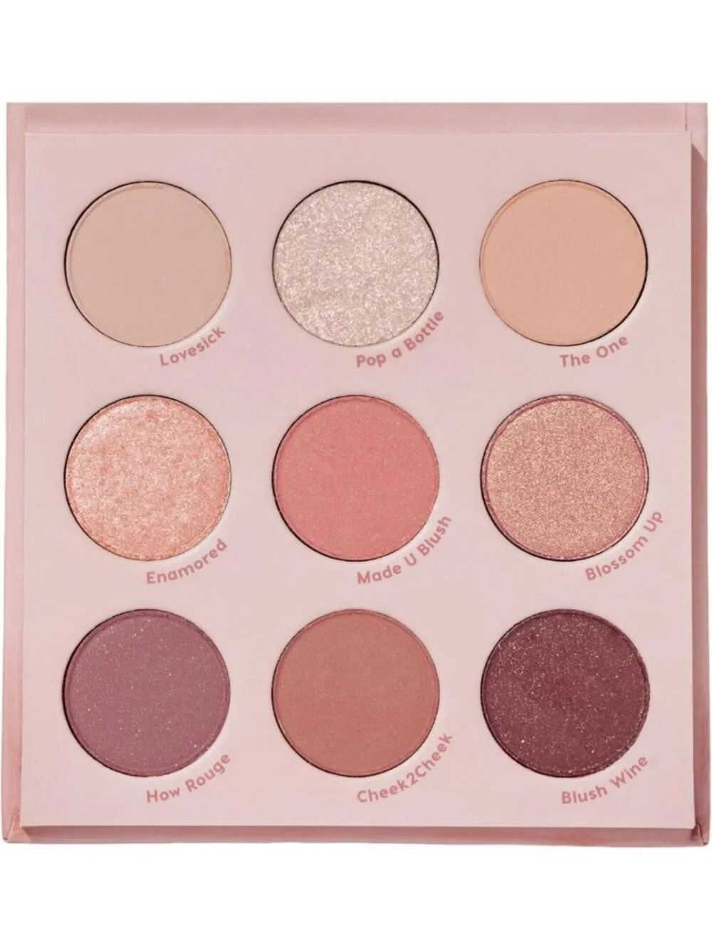 High-Pigment Brown, Gold & Pink Eyeshadow Palette - Matte & Metallic Finishes
